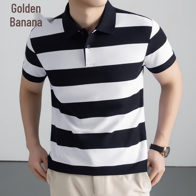 Men s Striped Short-Sleeve Polo Shirt 54