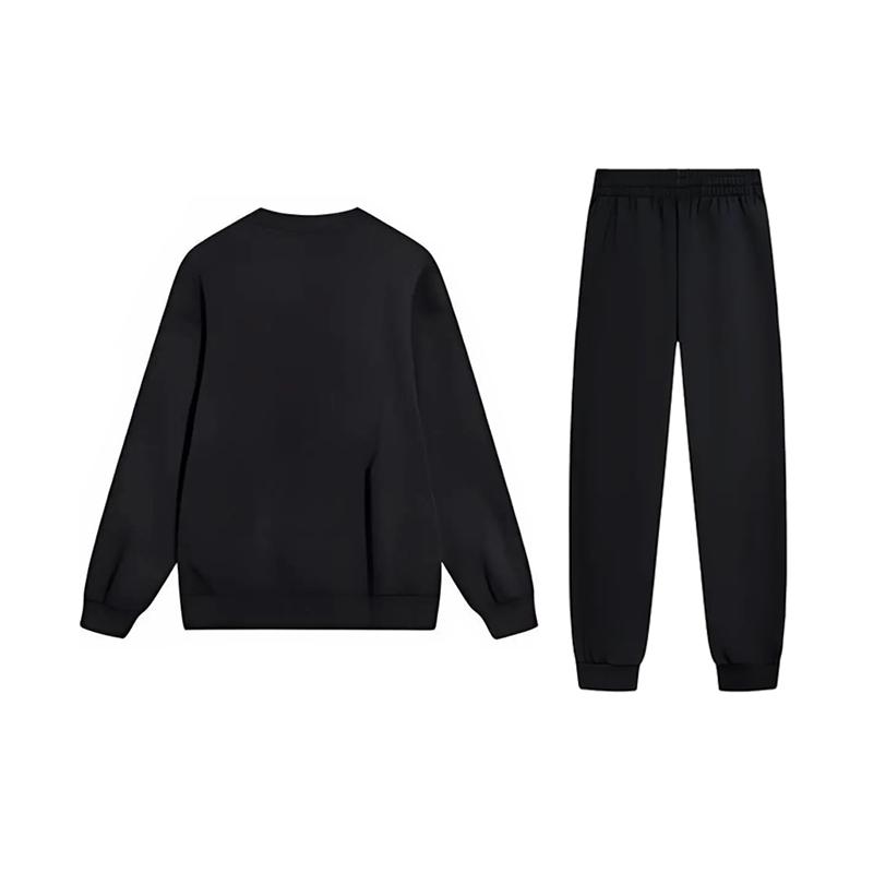 Li-Ning Letter Logo Printed Fashion Comfortable Skin-Friendly Versatile Crew Neck Pullover Long Sleeve T-Shirt Casual Sports Set YTLV113-4-AKL73-4