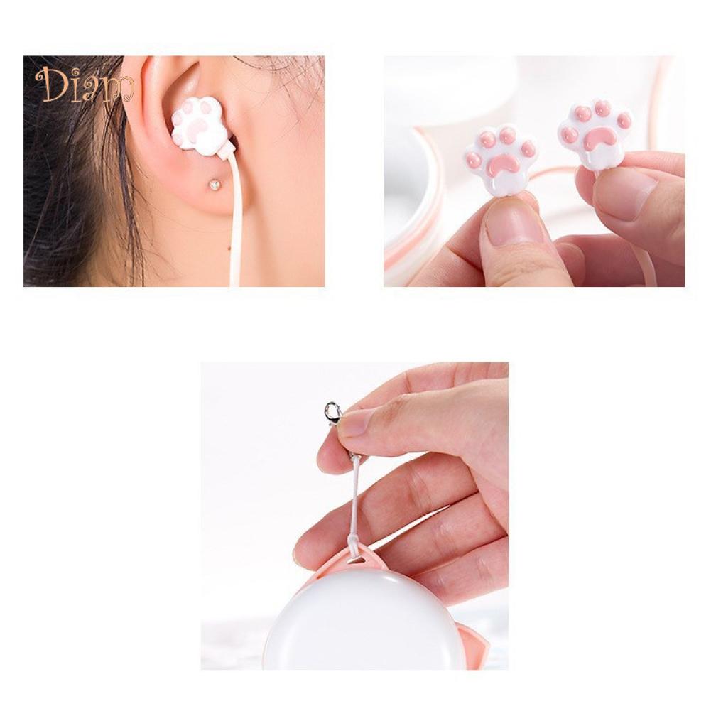 SP Cute Cat Claw 3.5mm Jack Wired In-ear Phone Earphones Headphone
