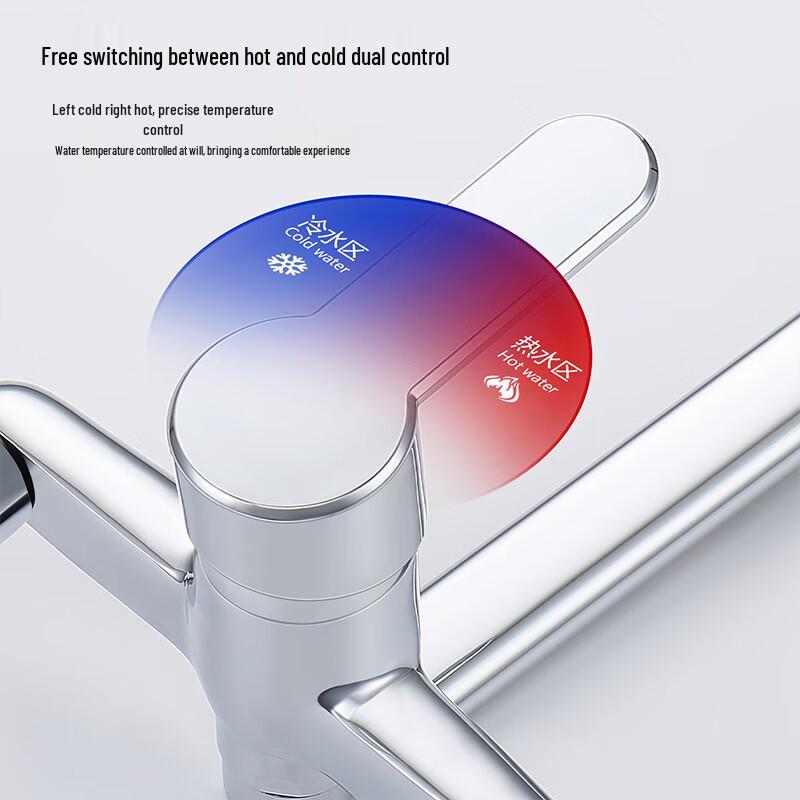 Larsd 180° Rotatable Wall-Mounted Kitchen Faucet
