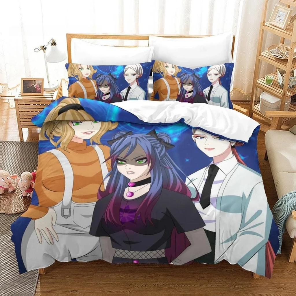 Hypnosis Mic Division Rap Battle Rhyme Anima Bedding Set Printed With Pillowcase Bed Duvet Cover Single Double Queen King Size