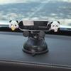 Cute Cartoon Suction Cup Car Phone Holder Dashboard Mount Design Stable Anti-shake Structure Perfect for Safe Navigation