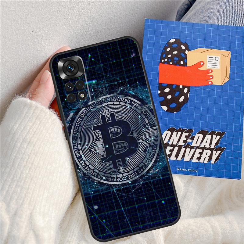 Bitcoin BTC Funda For Xiaomi Redmi Note 11 9 10 12 13 14 Pro 9S 10S 11S 12S Redmi 13C 10C 12C 14C Case