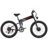 Electric Bicycle Foldable Dukawey 1000Wx2 Motor Full Suspension 48V 17.5AH 26" Fat Tire Ebike For Adult Color LCD Screen BST-6