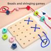 Wooden Mushroom Peg Puzzle For Kids Educational Toy For Brain Development