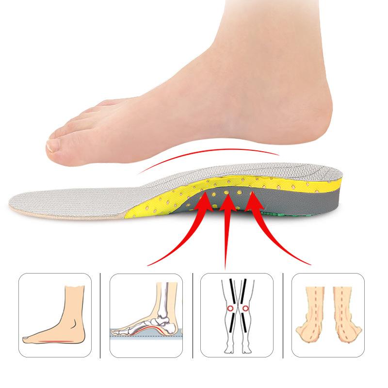 Arch Sports Insole Breathable Shock Absorption Sweat Absorption Arch Support Insole Basketball Running Leisure Full Mat