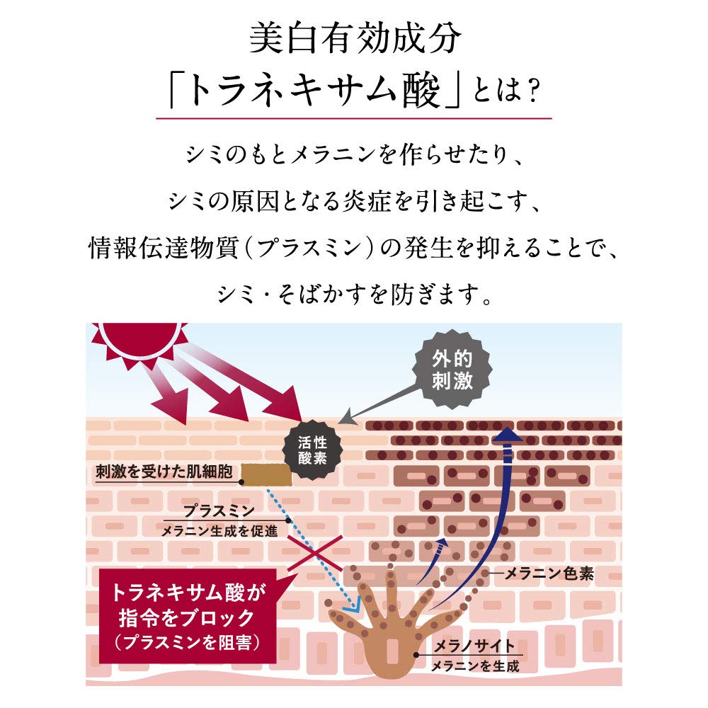 tranexamic acid medicated whitening undiluted solution 10ml undiluted beauty serum TUNEMAKERS [Undiluted solution] Quasi-drug