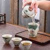 160ml Hand-painted Lotus Ceramic Tea Tureen Covered Bowl Handmade Porcelain Gaiwan Teacup Household Tea Bowl Chinese Teaware