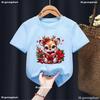 Pink Christmas Tree Graphic Print T-Shirt Girls for Children'S New Year Clothes Christmas Party T Shirt Fashion New Boys Tshirt