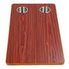 RV Tabletop 27.56x15.75x0.79in Rectangular Solid Wood Boat Desktop Panel with 2 Stainless Steel Cup Holders for Trailer