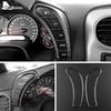 Real Soft Carbon Fiber Sticker for Chevrolet Corvette C6 2005 2006 2007 2008 2009 2010 2011 2012 2013 Car Dashboard Speedometer
