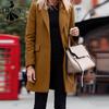 Women's Fashion Casual Fall Winter Solid Color Print Long Sleeve POLO Neck Blouses & Shirts