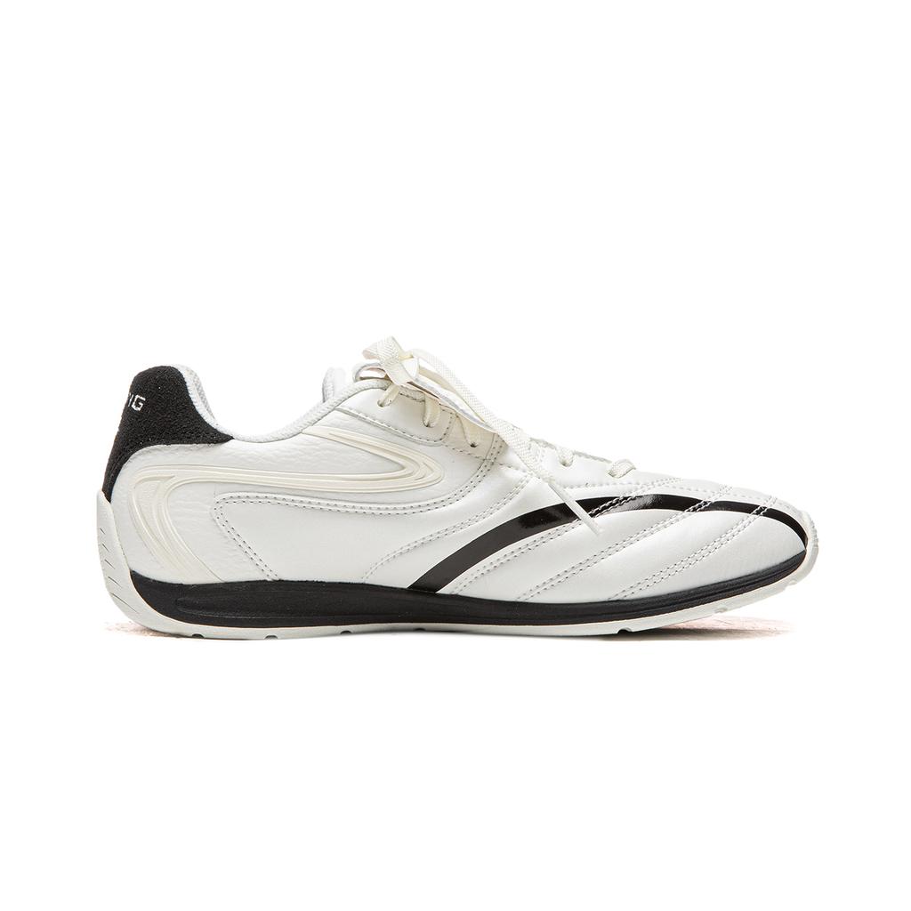 Li Ning Film Pulse Slip Resistant, Abrasion Resistant, Lightweight Low top Casual Shoes Women's Mist White AGLV136-6