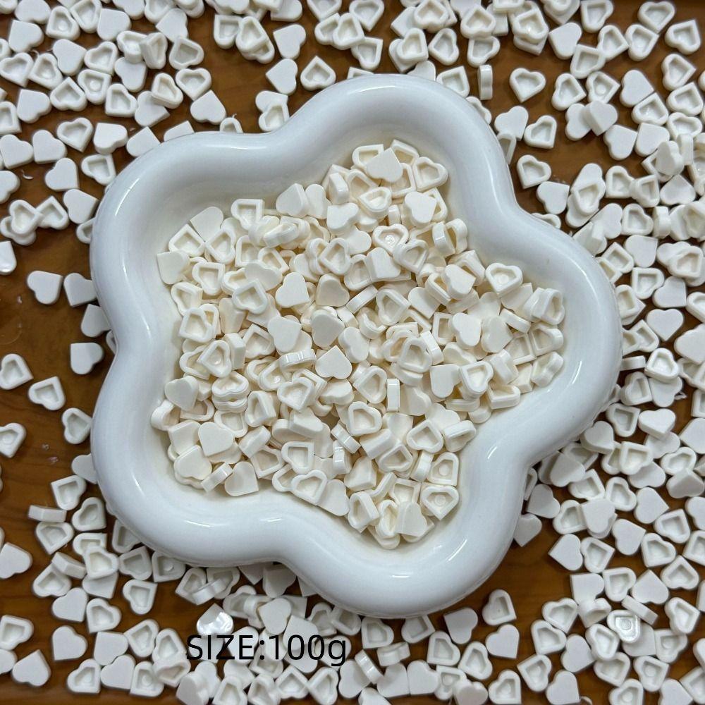 100g Crunchy Heart Brick Particles Slime Fillers Stuffing Building Blocks Kids Adult