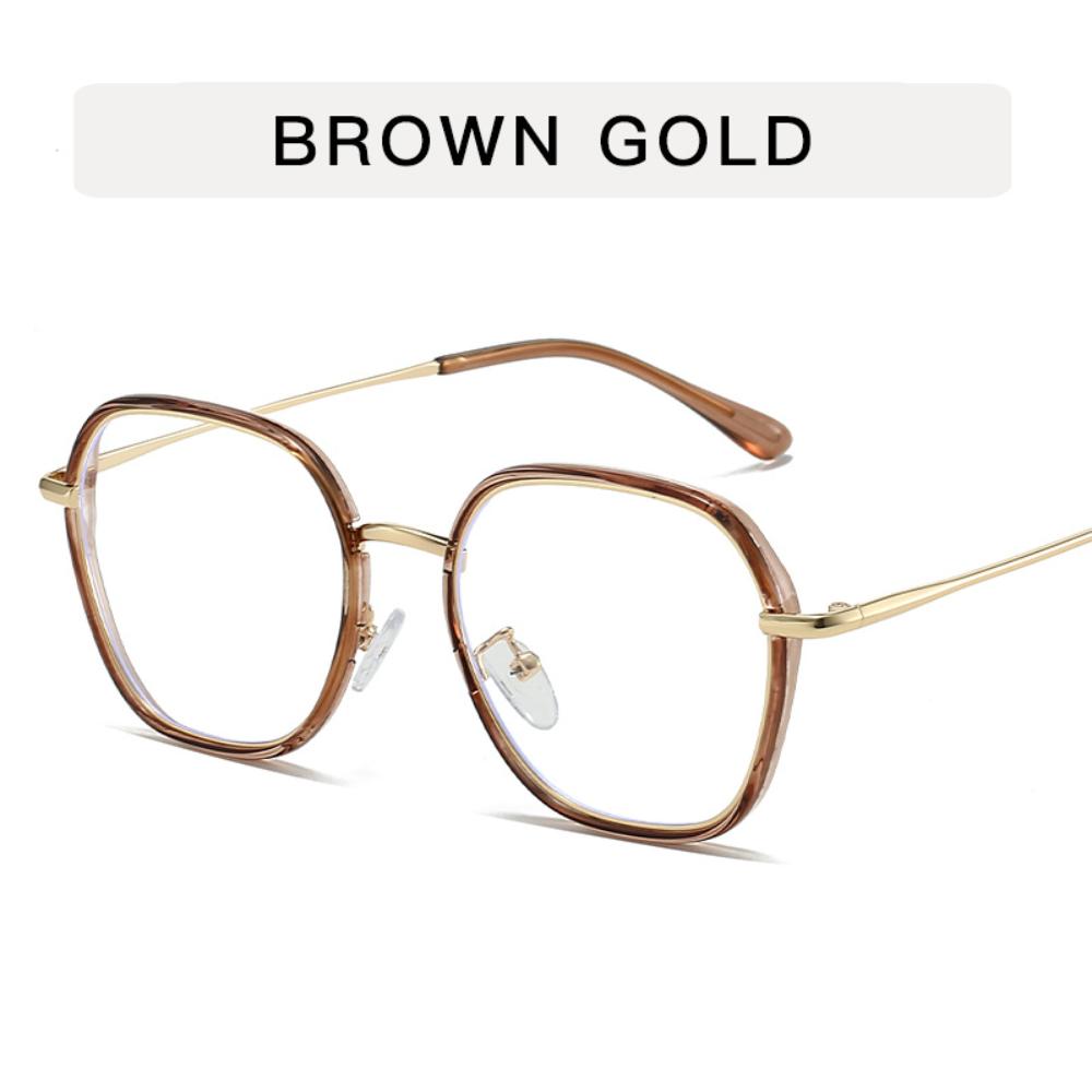 Glasses Polygon Frames Eyewear Transparent Blue Light Glasses For Men Digital Devices Women