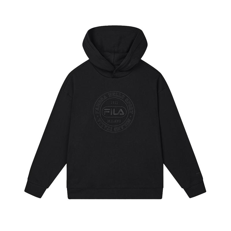 New FILA Sweatshirt Men's Jet Black F11M445208FBK