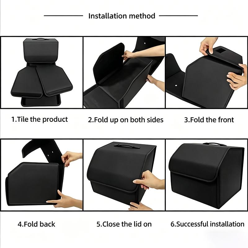 Large Capacity Car Trunk Organizer Box Auto Tools Storage Bin For VW GTI Polo Golf CC Passat B6 Tiguan Taigo T-ROC Jetta Hub Cap