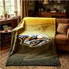 Nashville Hockey Team Throws Blanket Flannel Blankets Plush for Couch Bed Gifts for Men Women Travel picnic blanket Christmas fan gifts