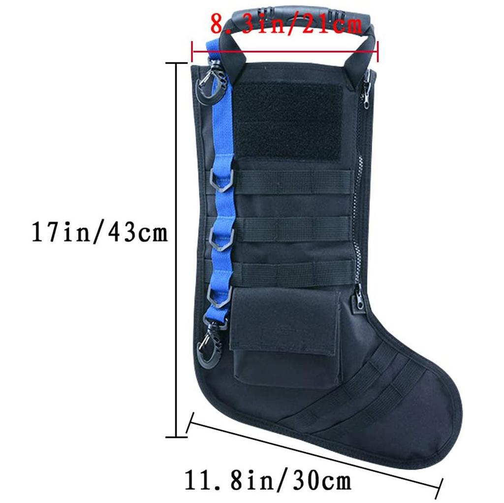 Christmas Theme Stocking Molle Military Christmas Stocking Desert, Christmas Stocking Tool Accessory Storage Bag Stocking