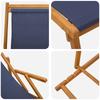 Foldable Sun Lounger 2 Pcs 3 Position Solid Eucalyptus Wood