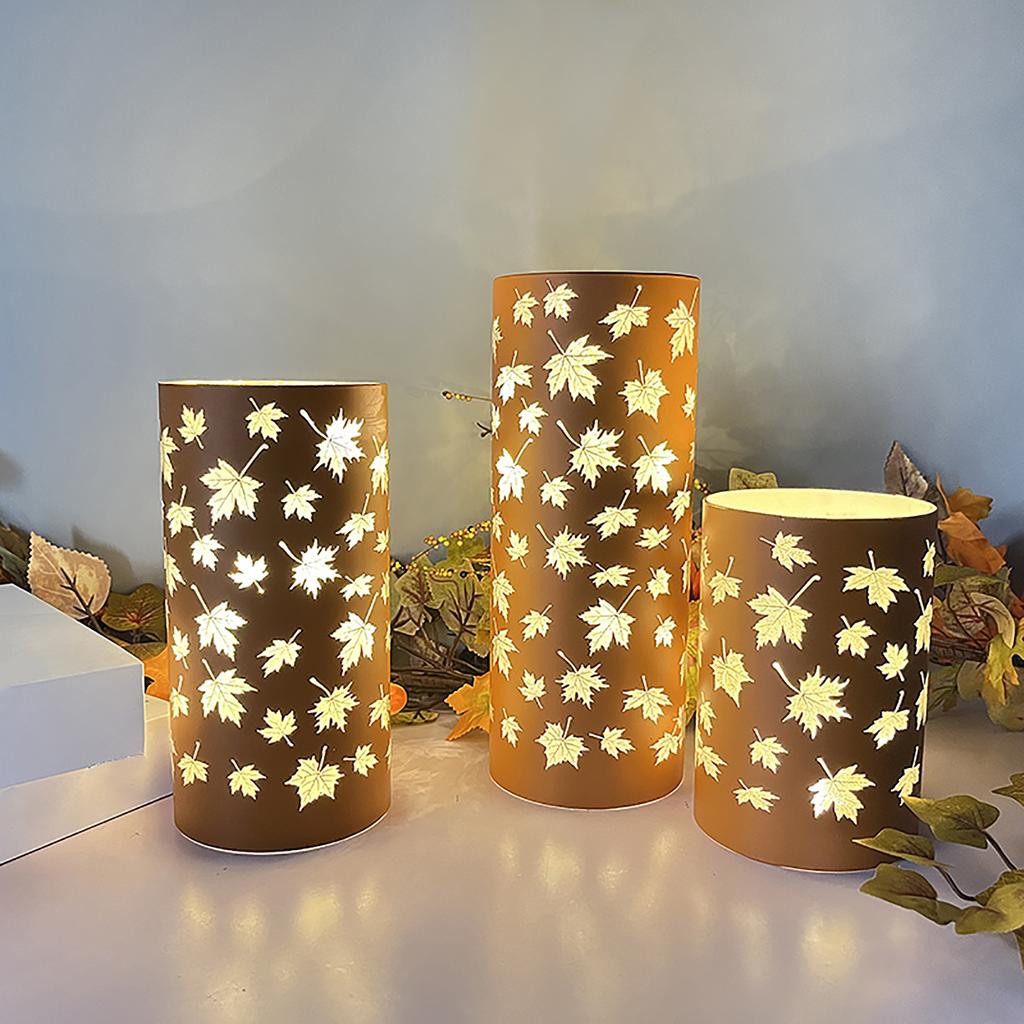 Glass LED Electronic Light Engraved Real Glass Cup LED Flickering Candle For Home And Holiday Decoration