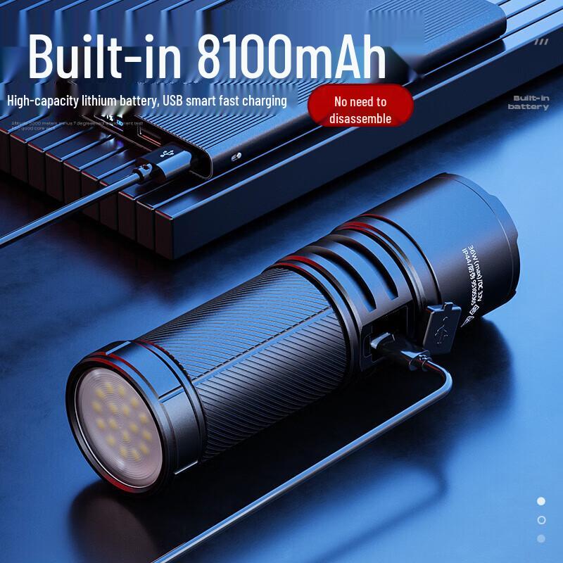 SupFire Laser Cannon MAX High-Power Rechargeable Flashlight