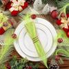 Runtowo 10pcs Christmas Tree Topper , Green Curly Stems Lime Green Curly Xmas Tree Pick Elf Ornaments Christmas Party Home Decor