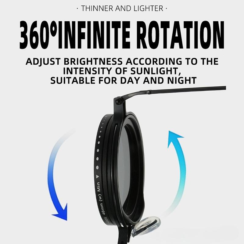 Retro Nd Glasses Personalized Adjustable Women'S Sunglasses Outdoor Neutral Fishing Polarized Uv400 Sunscreen Glasses