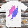 Pink Blue Otter Couple You Re My Other Half Soulmate The Lovers T Shirt B974