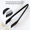 Food Clip High Temperature Resistant Non-Stick Pan Adjustable Opening Long Handle Comfortable Grip Food Tong Kitchen Utensil