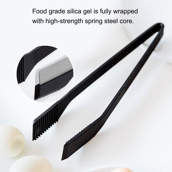 Food Clamp Adjustable Opening Kitchen Utensil Easy To Clean Comfortable Grip Food Tong Convenient Clip Anti-scalding