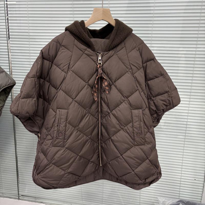 2026 European Winter White Duck Down Hooded Vest: Trendy, Loose-Fit, Plus Size Women's Fashion