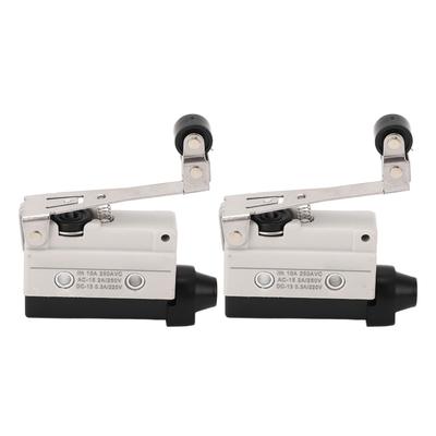 2Pcs Micro Limit Switch Roller Lever 200OF 60RF 11PT 3OT 2.4MD 50+1.2OP NO+NC 250V AC for Machine