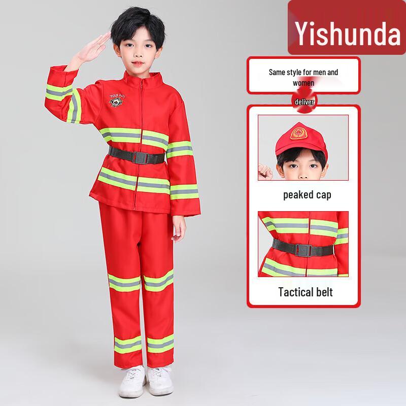 Kids Firefighter Role Play Costume Set
