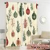 2Pcs,Curtains Christmas Ornament Trees Stars (2) Creative Popular Curtains Versatile Polyester Curtains Thermal Insulation, And