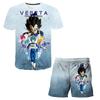 2025 Summer New Fashion Dragon Ball Tshirt Shorts 2 Piece Sets Kids Tracksuit Vegeta Clothes 3D Printed Dragon Ball T Shirts  Suit