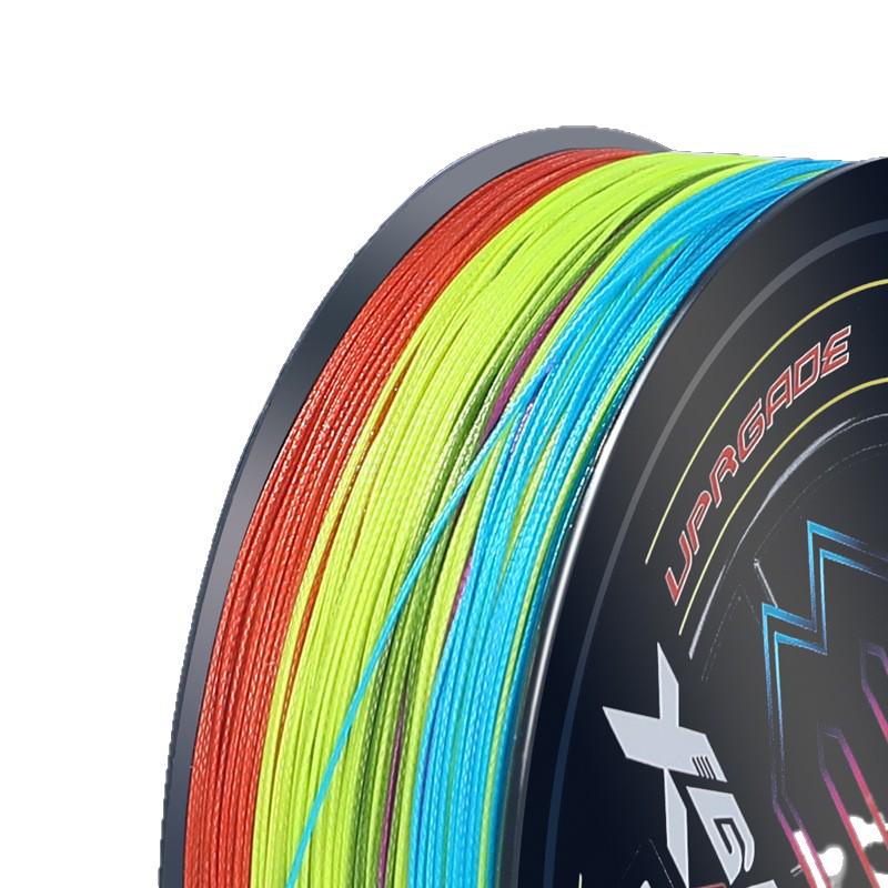 Japonská originální pevná PE rybářská šňůra YGK - 8vláknová potápivá šňůra na vláčecí nástrahy v barvě China Red