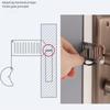 Creative Metal Door Lock Latch Anti Theft Security Safety Latch Punch-free Door Locker Stopper Hotel Dormitory