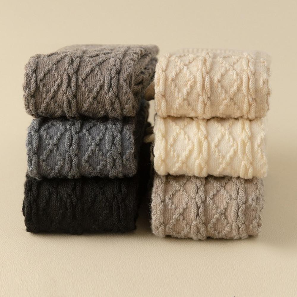 JK Calf Long Socks Thicke Knitted Stockings Harajuku Mid-tube Stcoking Sleeping