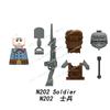 Modern Pyro Soldier Sergeant Signal Corps Sniper Instructor Building Blocks Bricks Accessories Head Weapon Kid Toys N201-208