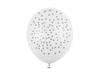 Balony 30Cm, Kropki, Pastel Pure White (1 Op. / 50 Szt.)