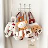 Cartoon Plush Puppy Backpack Patchwork Women's Backpack