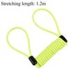 1.2M Anti-Theft Spring Steel Cable Lock Heavy Duty Motorcycle Bike Bicycle Disc Brake Security Lock High Visibility Coil Rope