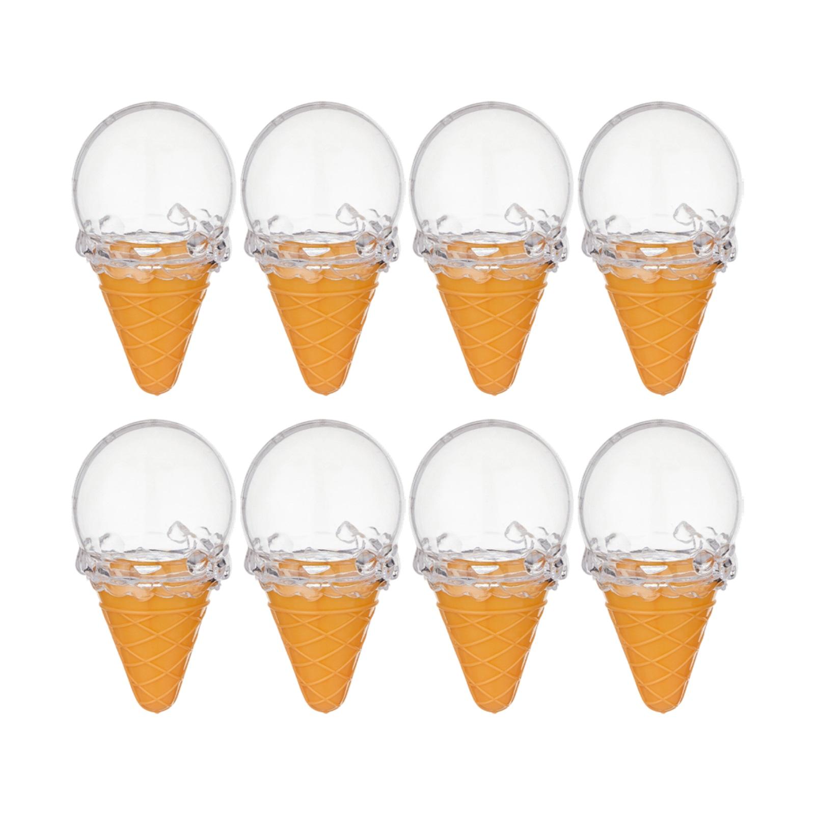 

Ice Cream Candy Box - A Refillable Dessert Container, Suitable For Party Favors And Decorations, Reusable Plastic Dessert-themed Storage Box. One Size жовтий