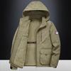 Men's Spring and Autumn Windproof Sports Workwear Jacket Middle-aged and Elderly Dad Outdoor Sports Hooded Windbreaker