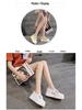Women's 2025 Spring/Summer White Slip-On Hidden Heel Sneakers: Korean Style Casual Loafers