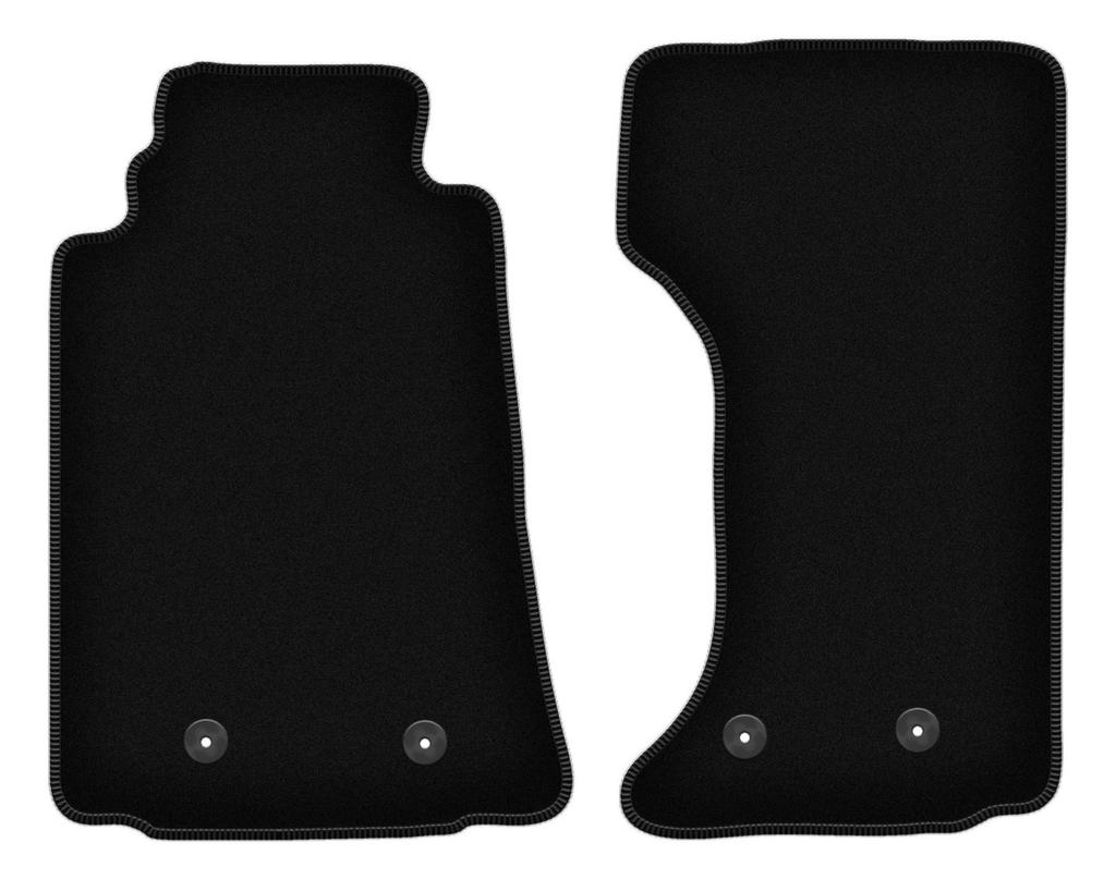 BASIC Black Velour Floor Mats For: Mazda MX-5 III Convertible (2005-2015)