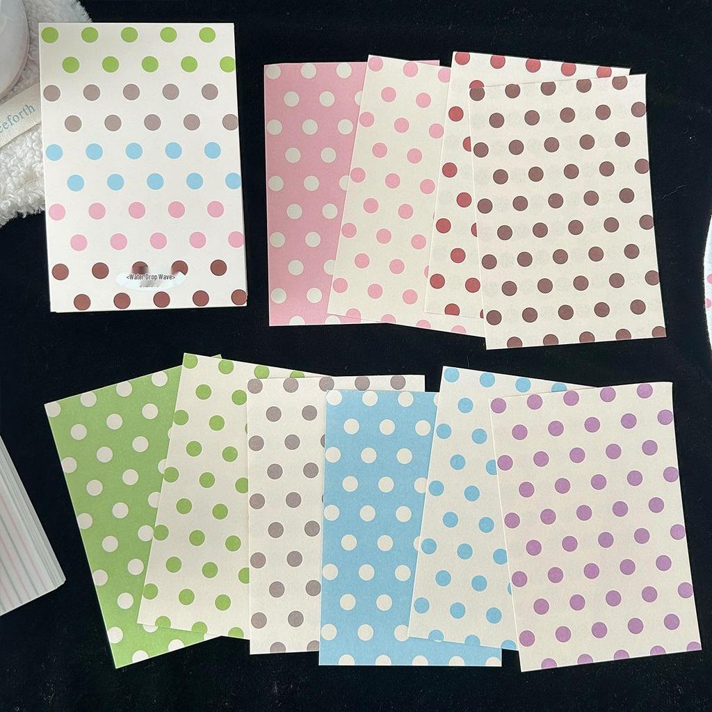 Polka Dot A7 Thick Sticky Notes Journal - 100 Double-Sided Pages