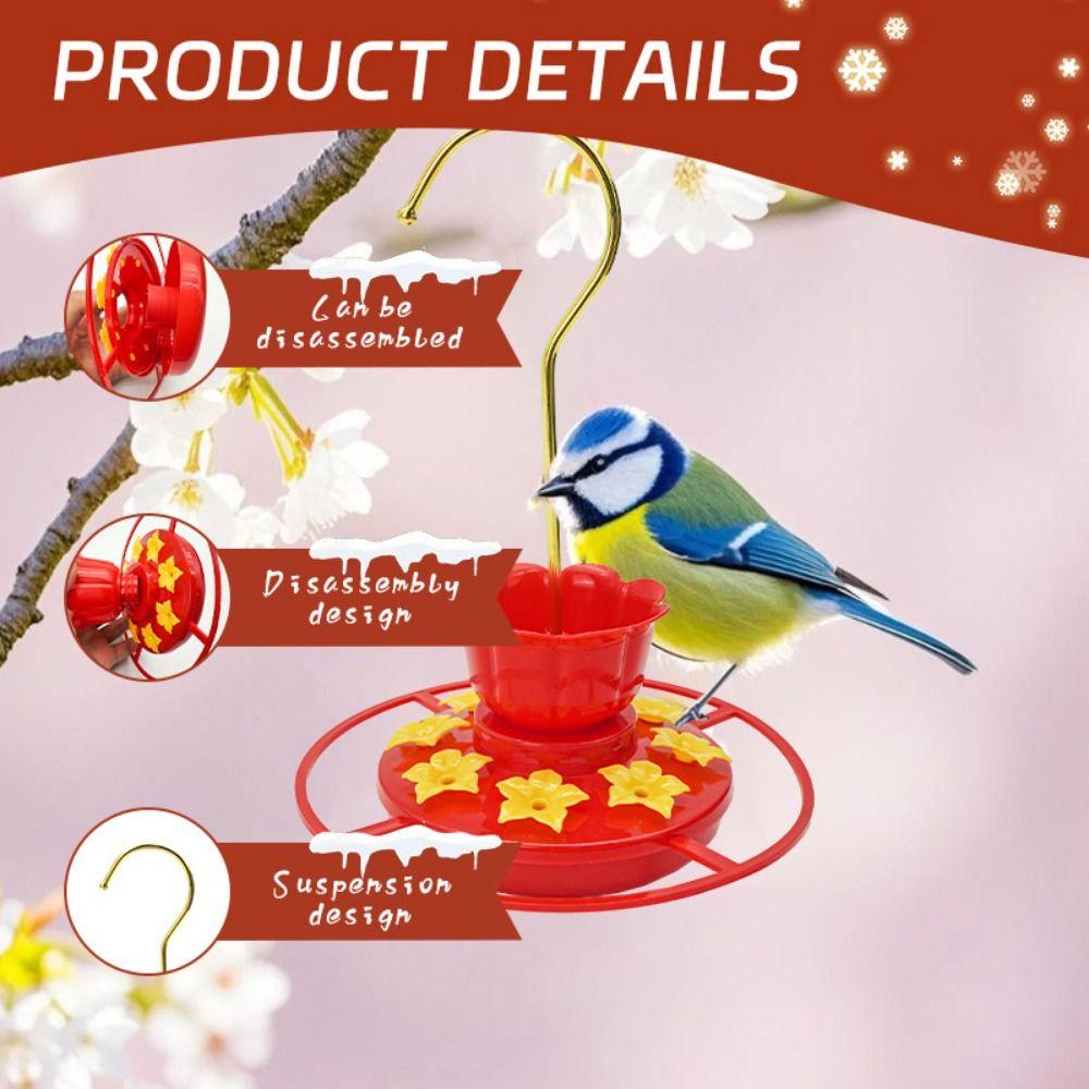 Leak-proof Bird Food Bowl Detachable Hanging Feeder Bowls Hummingbird Feeder  Bird Supplies