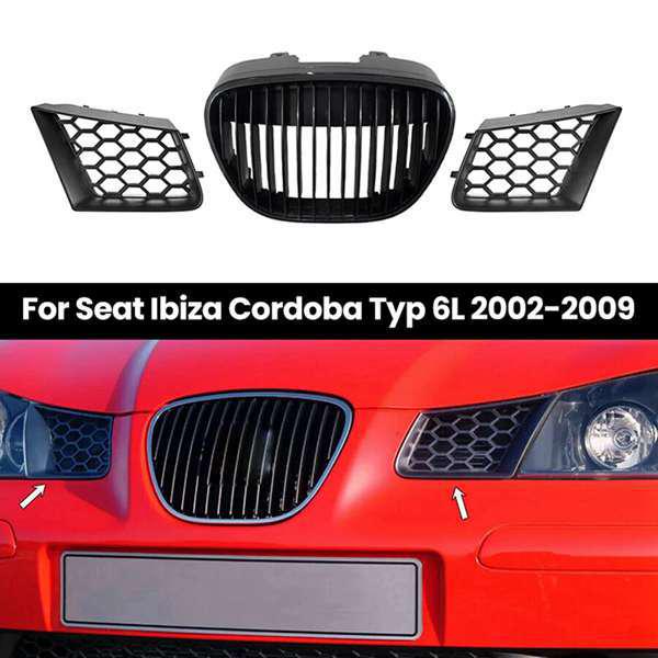 Set for 02-09 Seat Ibiza/Cordoba Front Central Grille 6L0853654 9182921